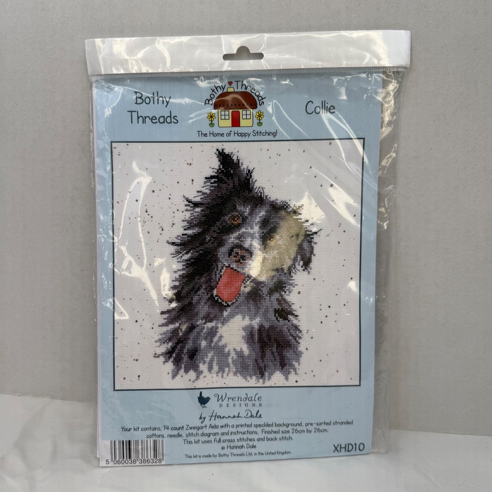 Bothy Threads Wrendale Designs Collie Cross Stitch Kit Hannah Dale XHD10 NEW